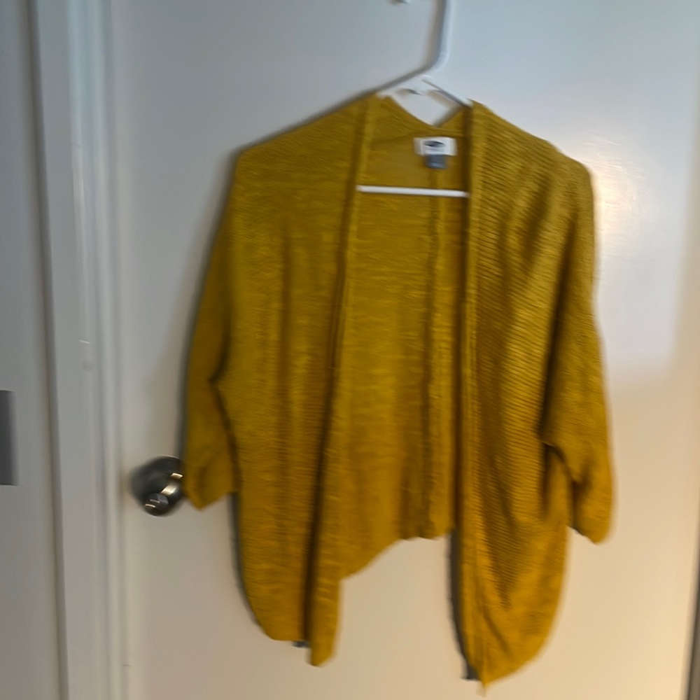 Gold cardigan L
